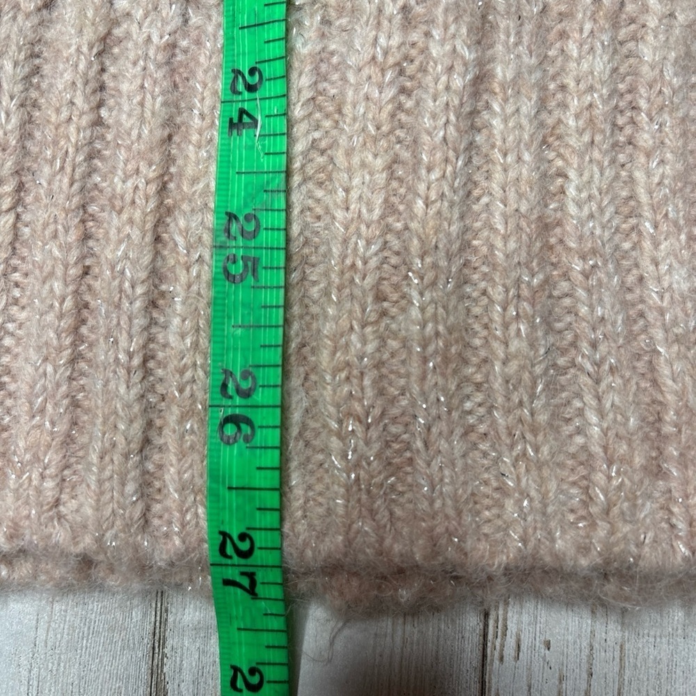 Old Navy Ruffle-Trim Pointelle-Knit Sweater Plus Size 3X Light Pink Shimmer - Picture 6 of 12